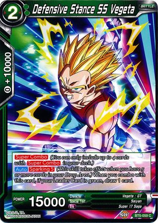 Defensive Stance SS Vegeta (BT5-059) [Miraculous Revival] Parallel Foil