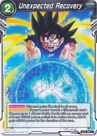 Unexpected Recovery (BT9-089) [Universal Onslaught] Parallel Foil