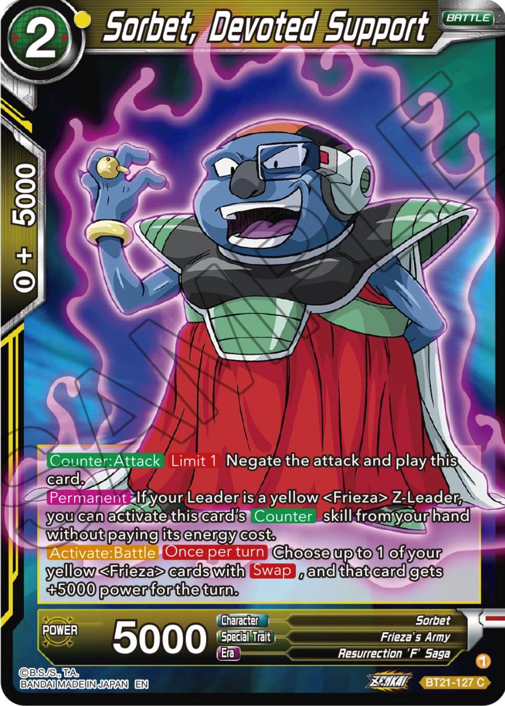 Sorbet, Devoted Support (BT21-127) [Wild Resurgence] Parallel Foil