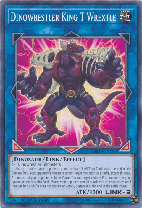 Dinowrestler King T Wrextle [MP19-EN187] Common - Josh's Cards