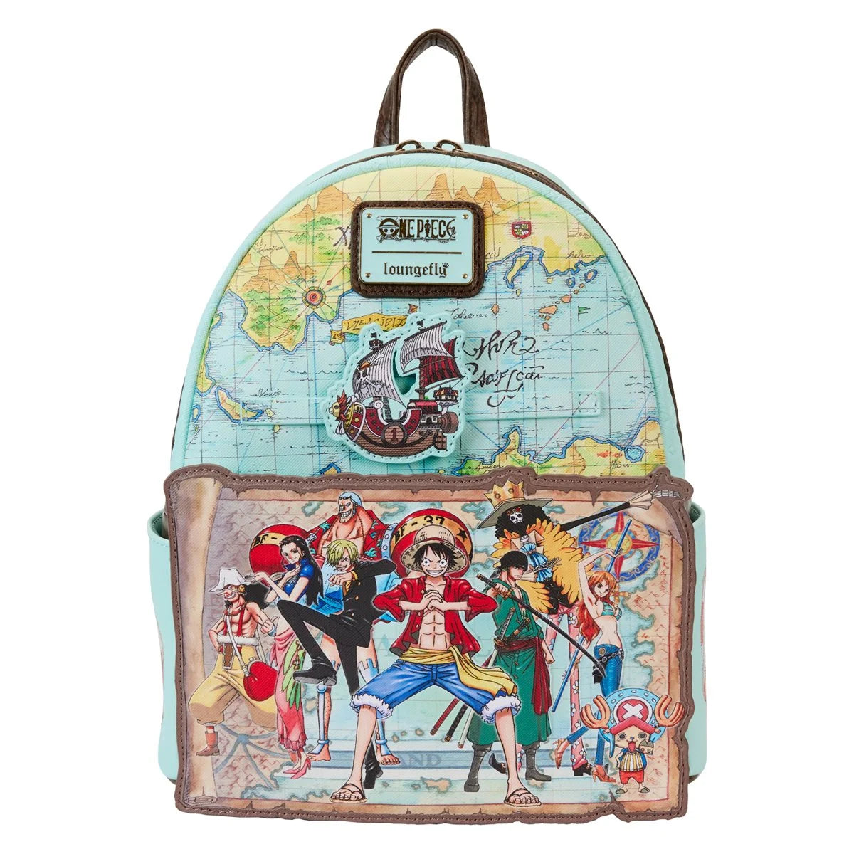 Loungfly One Piece Luffy Gang Map Mini-Backpack