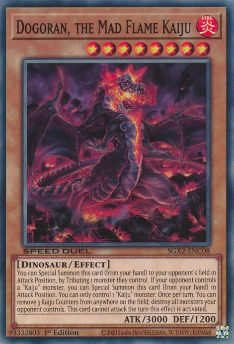 Dogoran, the Mad Flame Kaiju [SGX2-ENC08] Secret Rare - Josh's Cards