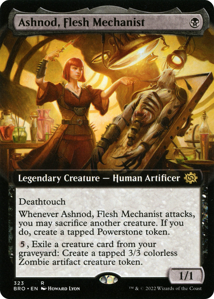 Ashnod, Flesh Mechanist (BRO-323) - The Brothers' War: (Extended Art) Foil