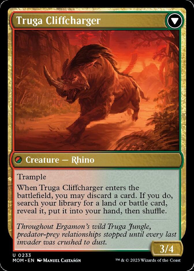 Invasion of Ergamon // Truga Cliffcharger (MOM-233) - March of the Machine