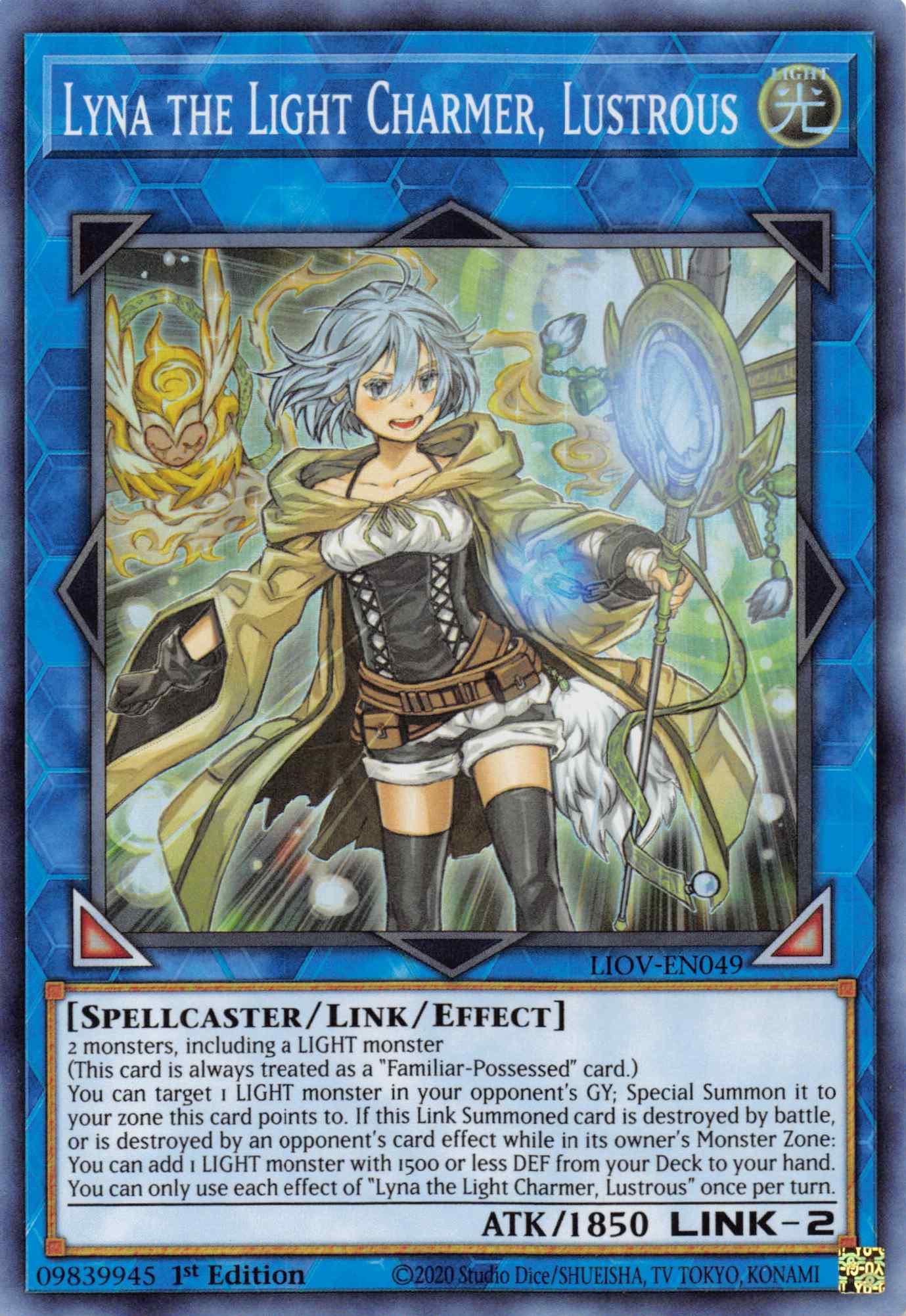 Lyna the Light Charmer, Lustrous [LIOV-EN049] Super Rare - Josh's Cards