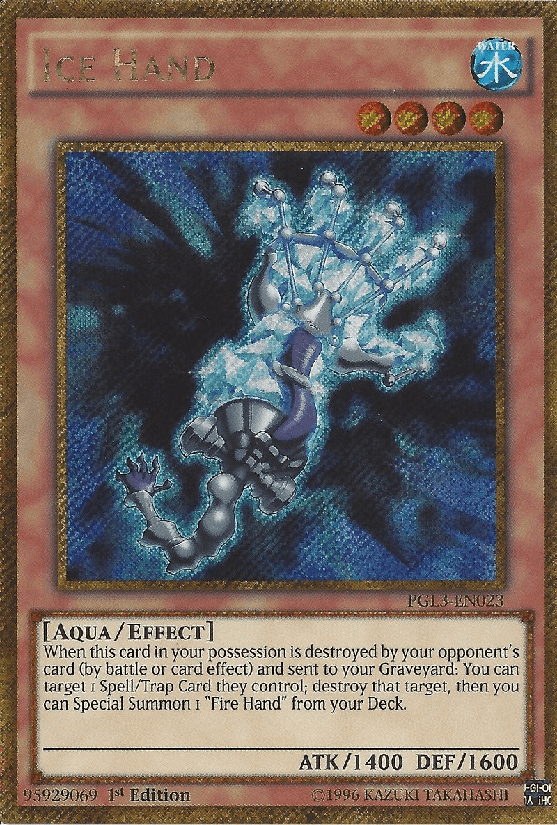 Ice Hand [PGL3-EN023] Gold Secret Rare - Josh's Cards
