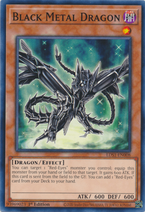 Black Metal Dragon [LDS1-EN008] Common - Josh's Cards