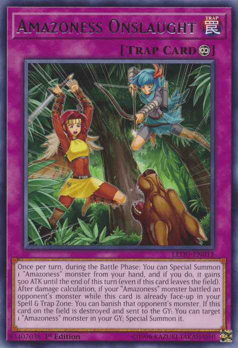 Amazoness Onslaught [LEDU-EN011] Rare - Josh's Cards
