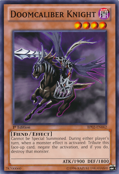 Doomcaliber Knight [BP02-EN062] Mosaic Rare - Josh's Cards