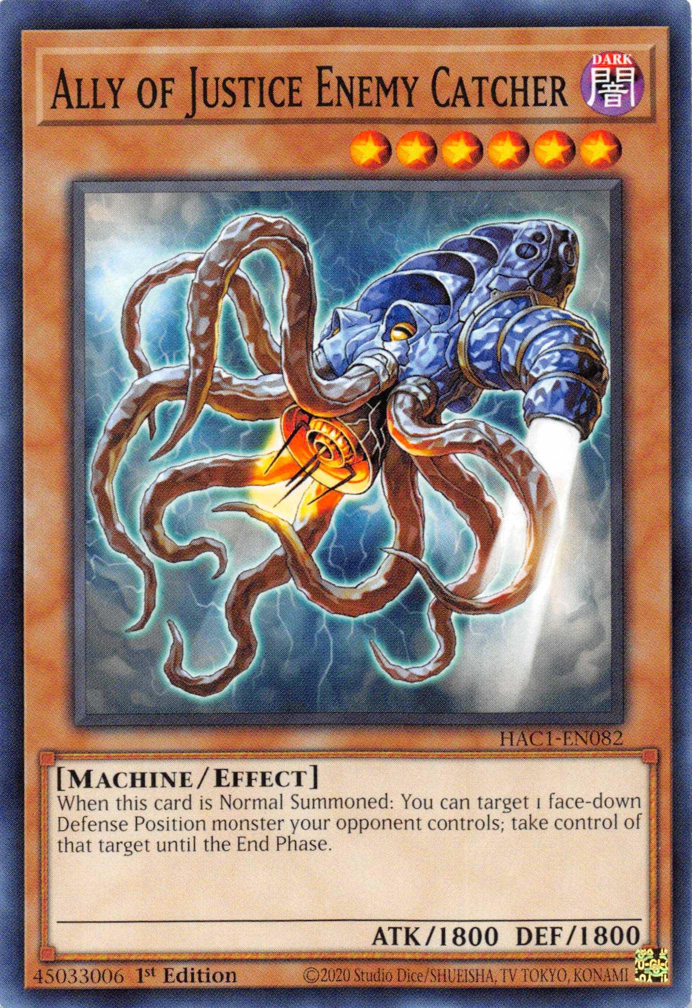 Ally of Justice Enemy Catcher [HAC1-EN082] Common - Josh's Cards