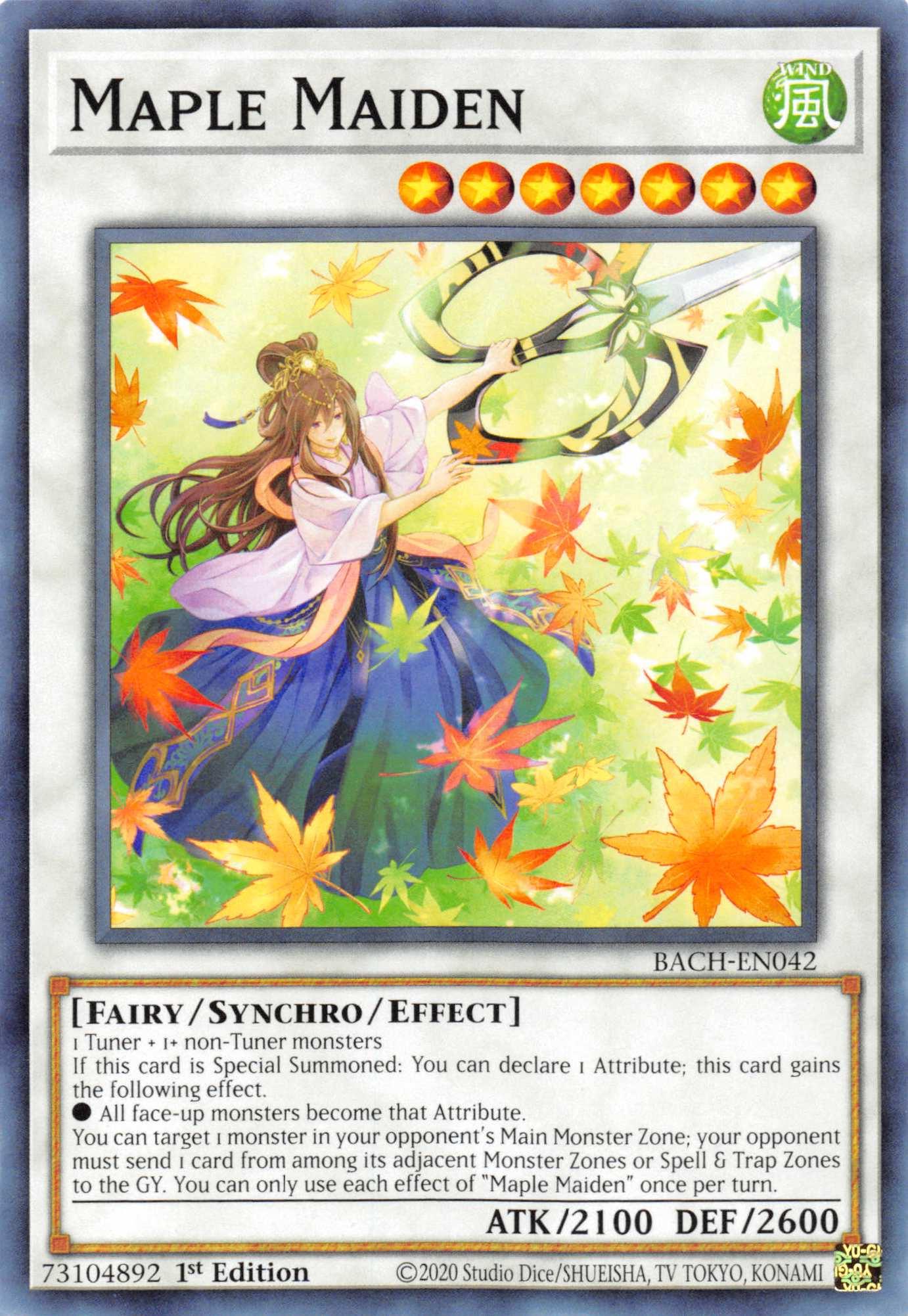 Maple Maiden [BACH-EN042] Common - Josh's Cards