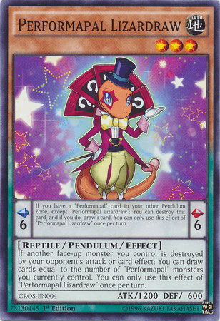 Performapal Lizardraw [CROS-EN004] Common - Josh's Cards
