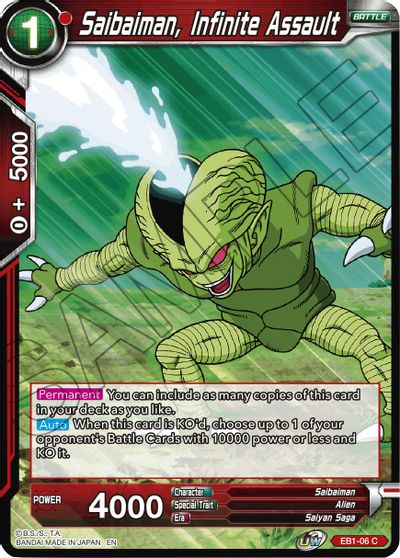 Saibaiman, Infinite Assault (EB1-006) [Battle Evolution Booster] Parallel Foil