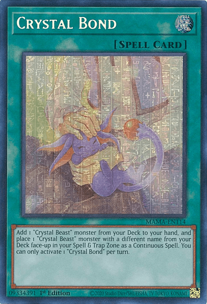 Crystal Bond [MAMA-EN114] Ultra Pharaoh's Rare - Josh's Cards