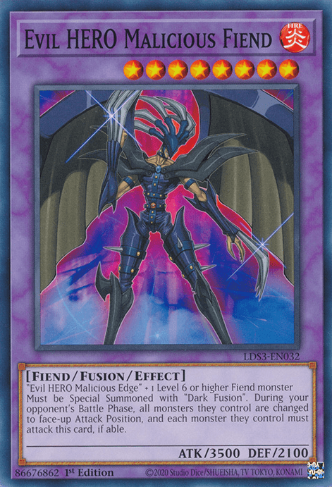 Evil HERO Malicious Fiend [LDS3-EN032] Common - Josh's Cards