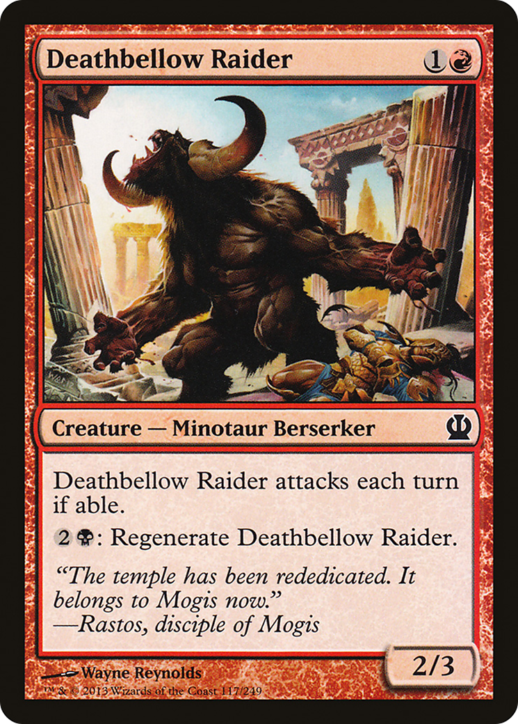 Deathbellow Raider (THS-117) - Theros Foil