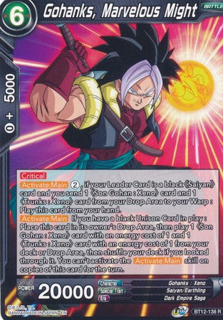 Gohanks, Marvelous Might (BT12-138) [Vicious Rejuvenation] Parallel Foil