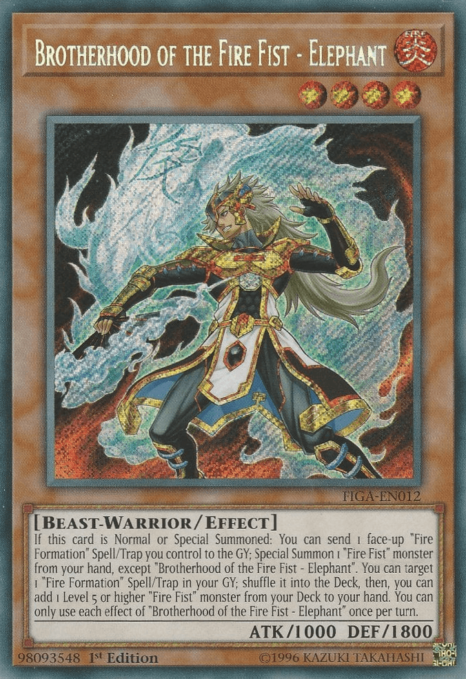 Brotherhood of the Fire Fist - Elephant [FIGA-EN012] Secret Rare - Josh's Cards