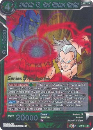 Android 13, Red Ribbon Raider (BT9-044) [Universal Onslaught Prerelease Promos] Parallel Foil