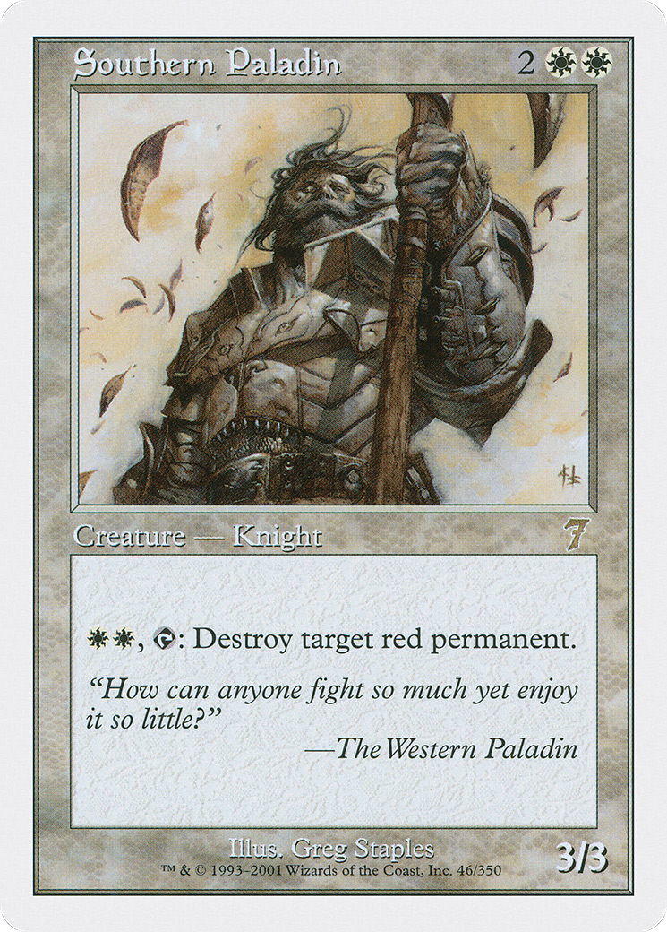 Southern Paladin [Seventh Edition] Foil