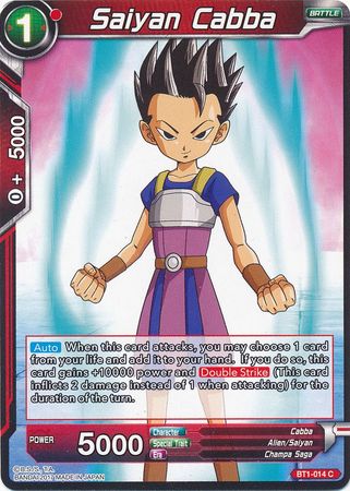 Saiyan Cabba (BT1-014) [Galactic Battle] Parallel Foil
