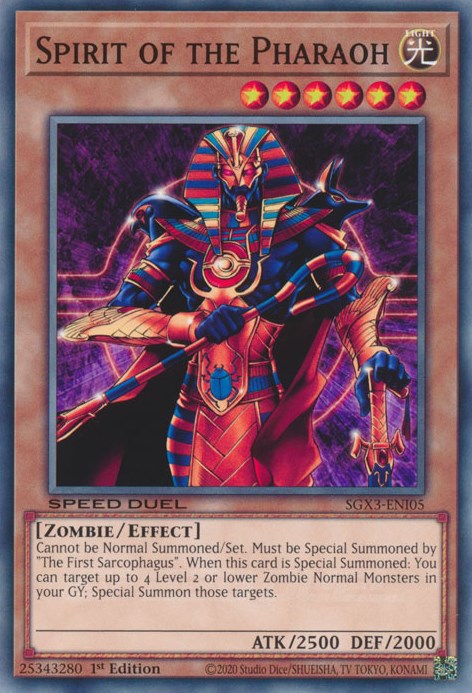 Spirit of the Pharaoh (SGX3-ENI05) - Speed Duel GX: Duelists of Shadows 1st Edition