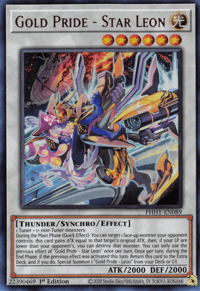 Gold Pride - Star Leon [PHHY-EN089] Ultra Rare - Josh's Cards