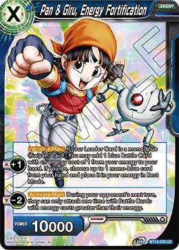 Pan & Giru, Energy Fortification (Uncommon) (BT13-033) [Supreme Rivalry] Parallel Foil
