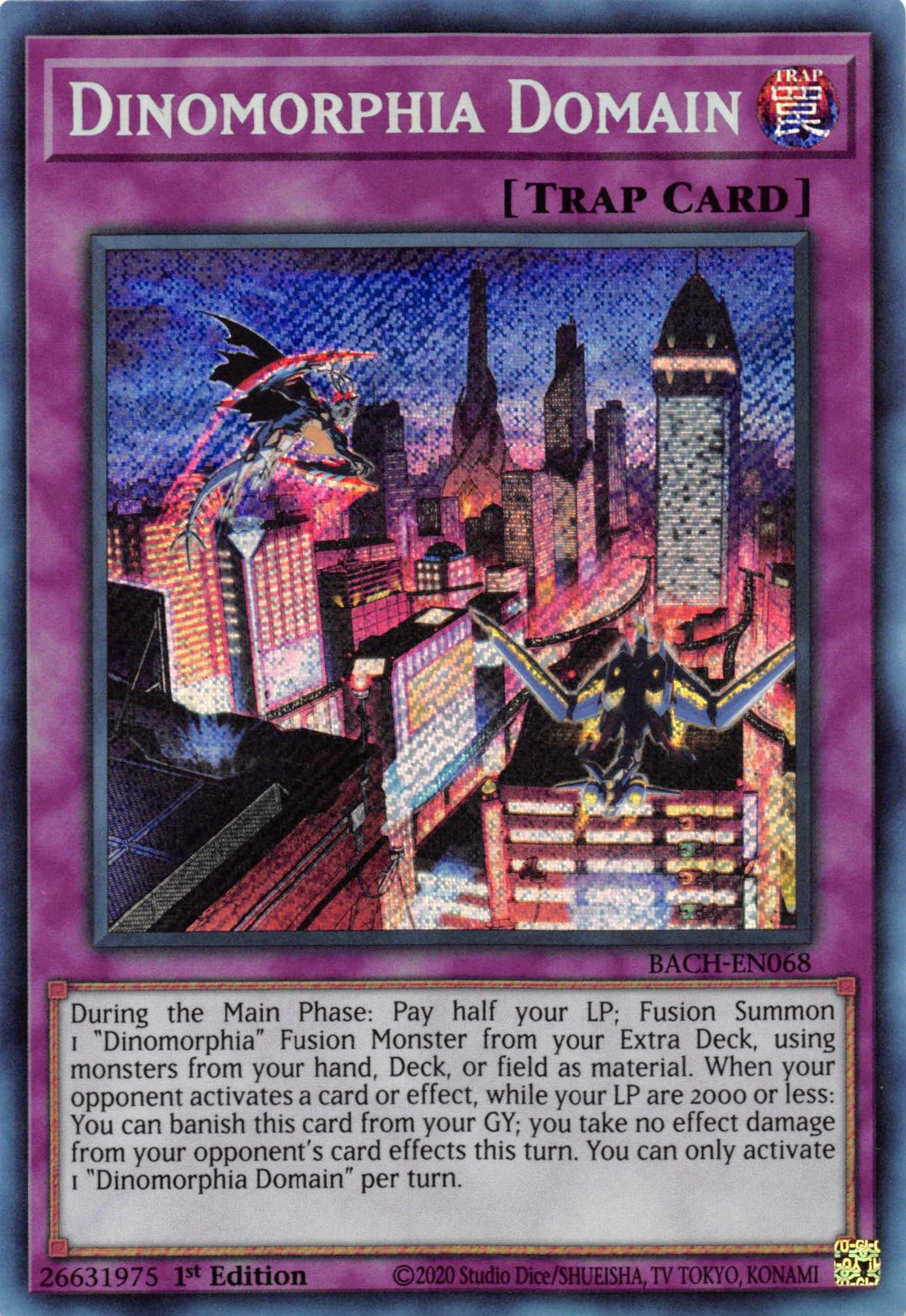Dinomorphia Domain [BACH-EN068] Secret Rare - Josh's Cards