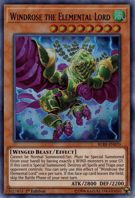 Windrose the Elemental Lord [BLRR-EN070] Ultra Rare - Josh's Cards