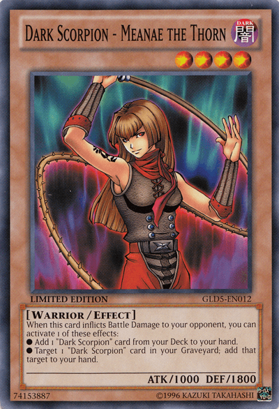 Dark Scorpion - Meanae the Thorn [GLD5-EN012] Common - Josh's Cards