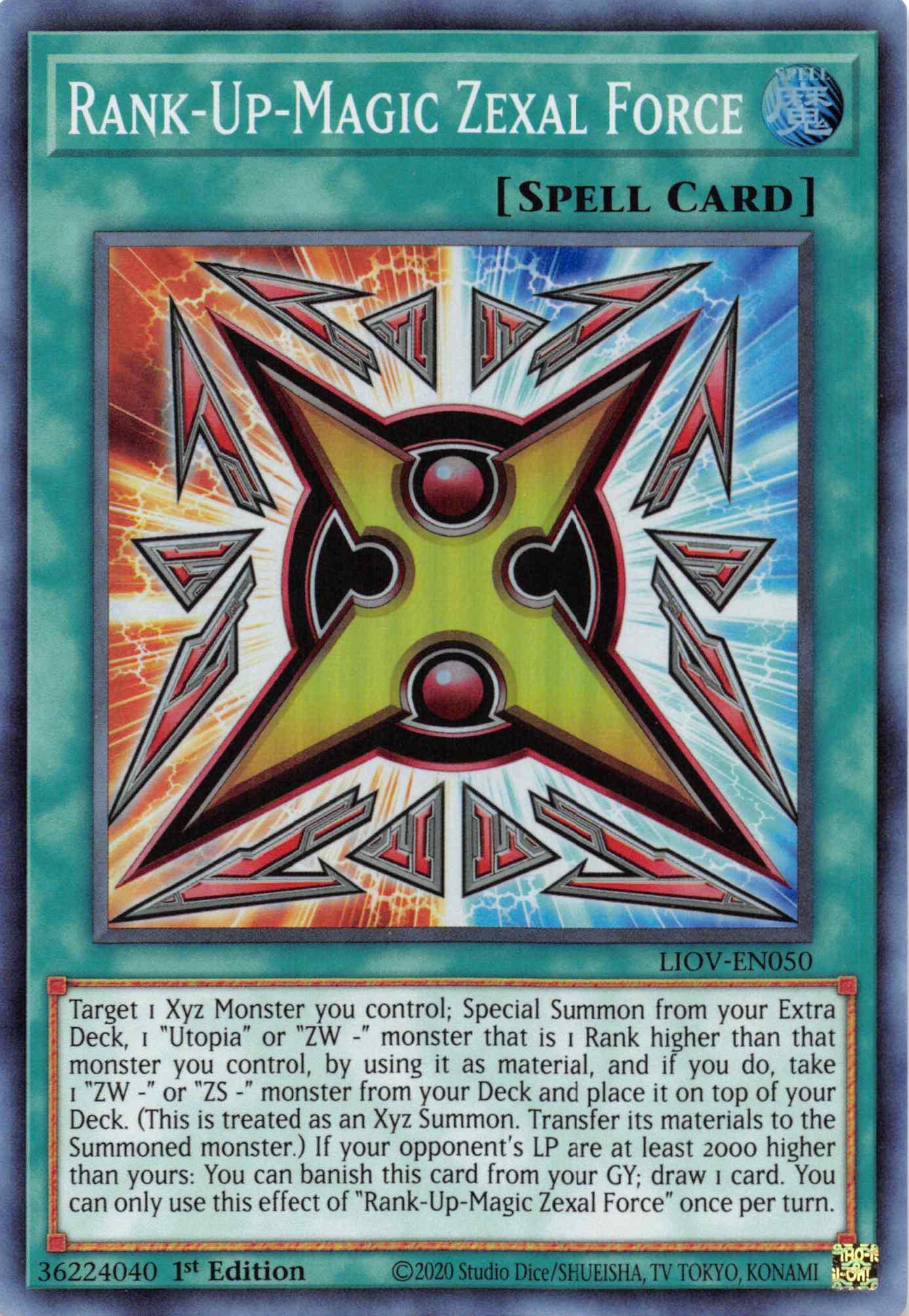 Rank-Up-Magic Zexal Force [LIOV-EN050] Super Rare - Josh's Cards