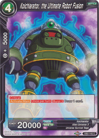 Koichiarator, the Ultimate Robot Fusion (DB2-142) [Divine Multiverse] Parallel Foil