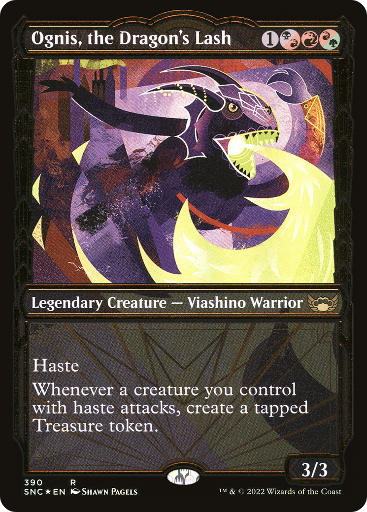 Ognis, the Dragon's Lash (SNC-390) - Streets of New Capenna: (Showcase) Foil