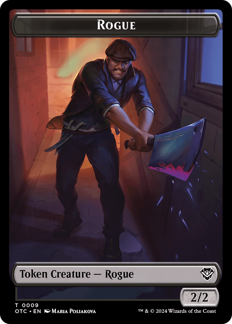 Rogue // The Monarch Double-Sided Token [Outlaws of Thunder Junction Commander Tokens] - Josh's Cards