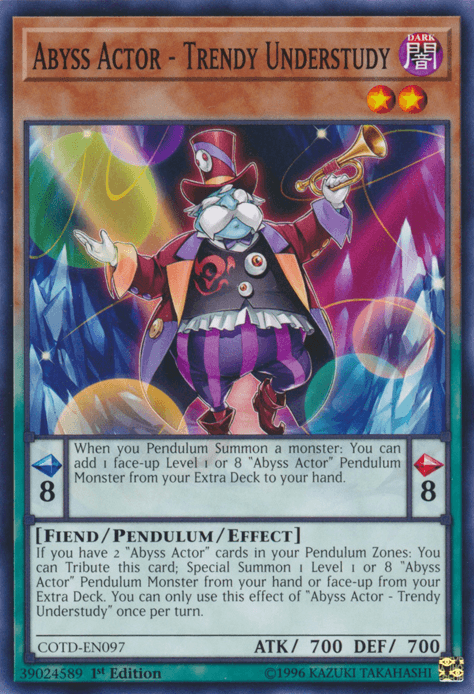Abyss Actor - Trendy Understudy [COTD-EN097] Common - Josh's Cards