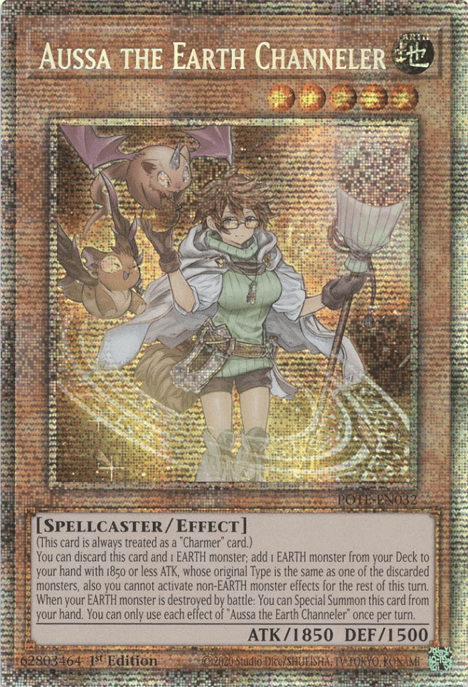 Aussa the Earth Channeler [POTE-EN032] Starlight Rare - Josh's Cards