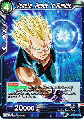 Vegeta, Ready to Rumble (BT11-053) [Vermilion Bloodline 2nd Edition] Parallel Foil