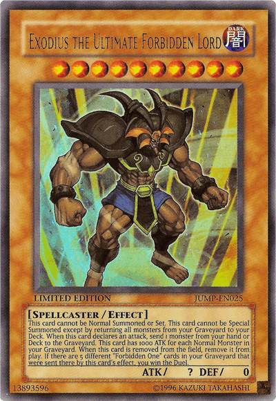 Exodius the Ultimate Forbidden Lord [JUMP-EN025] Ultra Rare - Josh's Cards