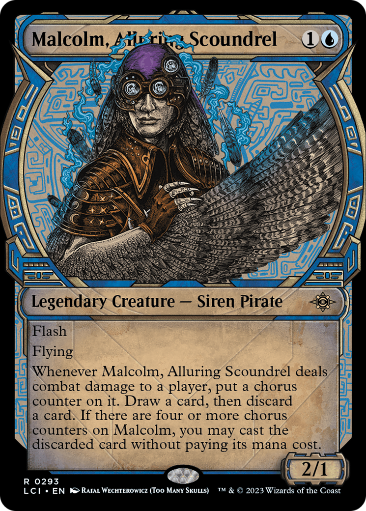 Malcolm, Alluring Scoundrel (LCI-293) - The Lost Caverns of Ixalan: (Showcase) Foil