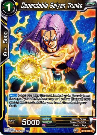 Dependable Saiyan Trunks (BT6-086) [Destroyer Kings] Parallel Foil