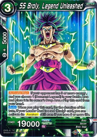 SS Broly, Legend Unleashed (BT7-069) [Assault of the Saiyans] Parallel Foil