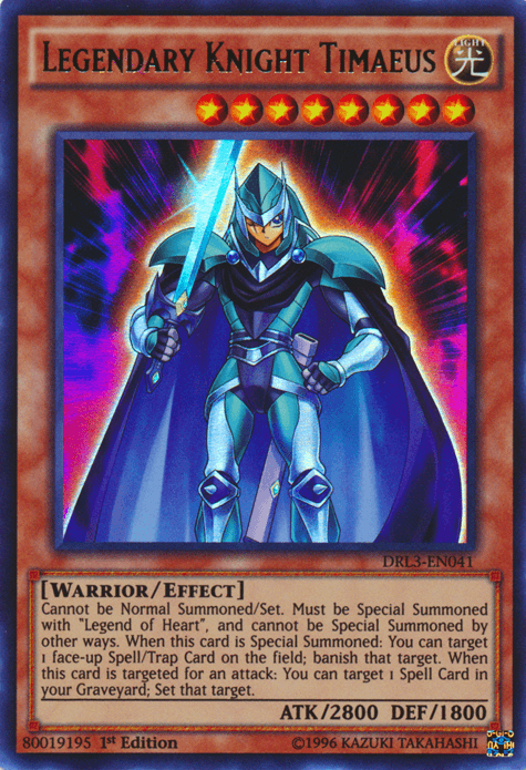 Legendary Knight Timaeus [DRL3-EN041] Ultra Rare - Josh's Cards