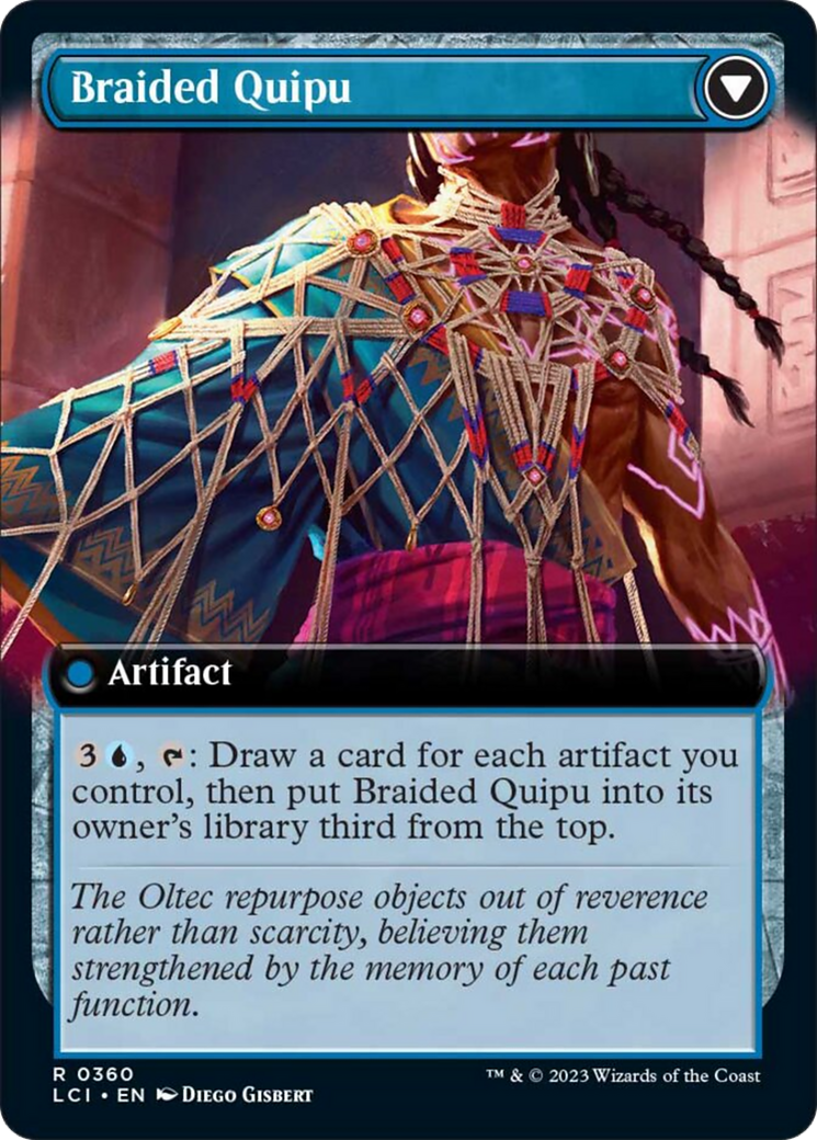 Braided Net // Braided Quipu (LCI-360) - The Lost Caverns of Ixalan: (Extended Art) Foil