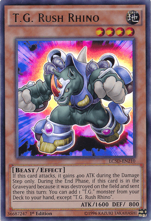T.G. Rush Rhino [LC5D-EN210] Ultra Rare - Josh's Cards