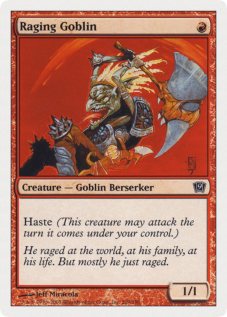 Raging Goblin [Ninth Edition] Foil