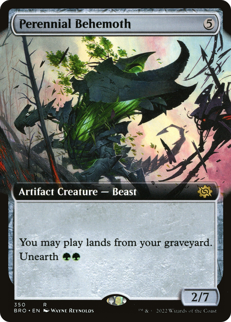 Perennial Behemoth (BRO-350) - The Brothers' War: (Extended Art) Foil