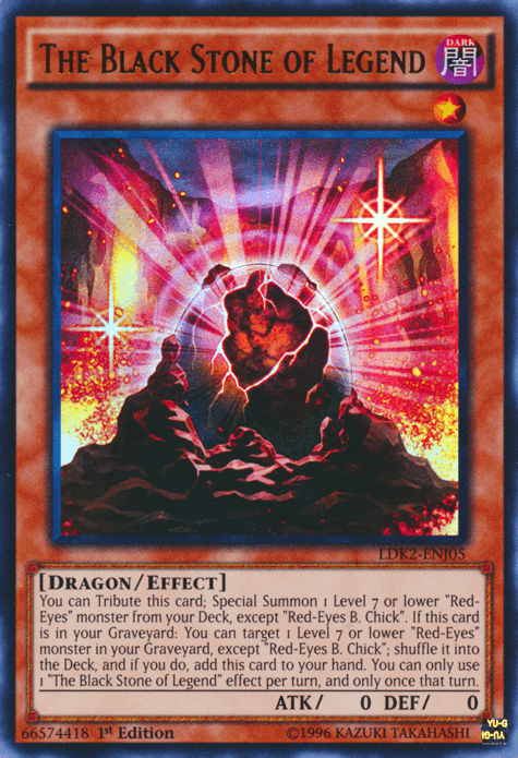 The Black Stone of Legend [LDK2-ENJ05] Ultra Rare - Josh's Cards