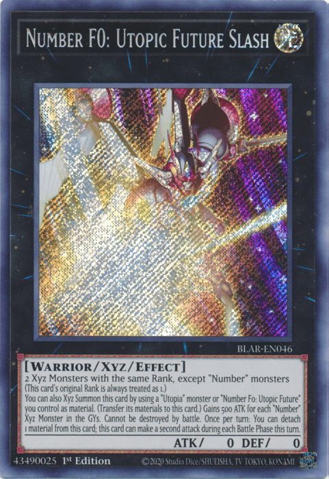Number F0: Utopic Future Slash [BLAR-EN046] Secret Rare - Josh's Cards