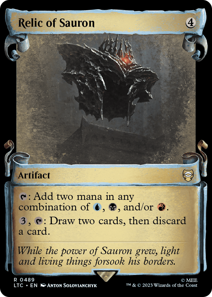 Relic of Sauron (LTC-489) - Tales of Middle-earth Commander: (Showcase) Foil